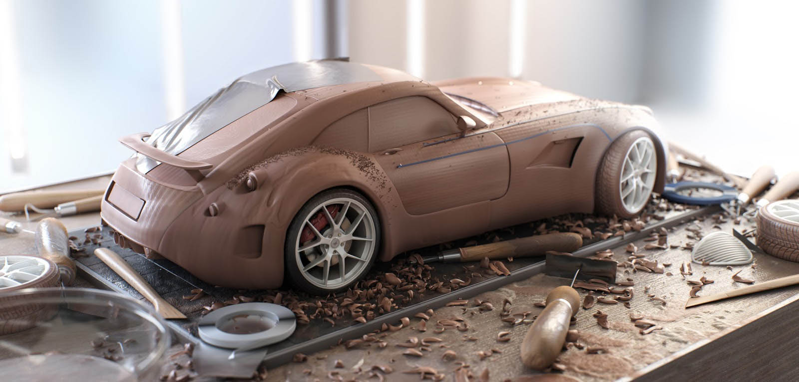 Making-of-Porsche-with-Clay-Maker-in-3ds-Max-1